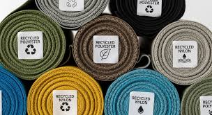 Recycled fabric in different colors